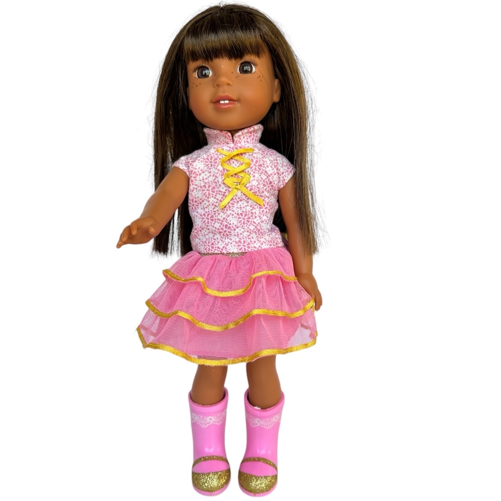 American Girl Wellie Wishers ASHLYN 14.5" Doll Hispanic Middle East